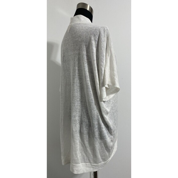 Eileen Fisher Cardigan Sweater Women's XL Cream Ivory 100% Linen Open Front - Picture 8 of 11